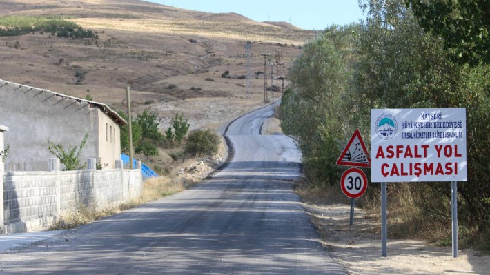 Yayla Yolu Asfalt Çalışması